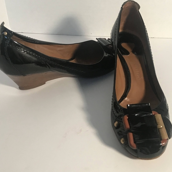 Chloe black wedge shoes vintage. Size 7.5 - Picture 12 of 12
